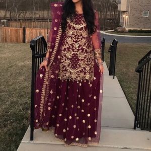 Pakistani Indian desi lengha lenga ghagra shalwar
